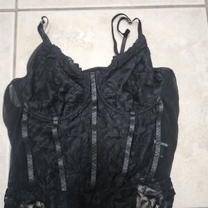 SHEIN Black Lace Bodysuit